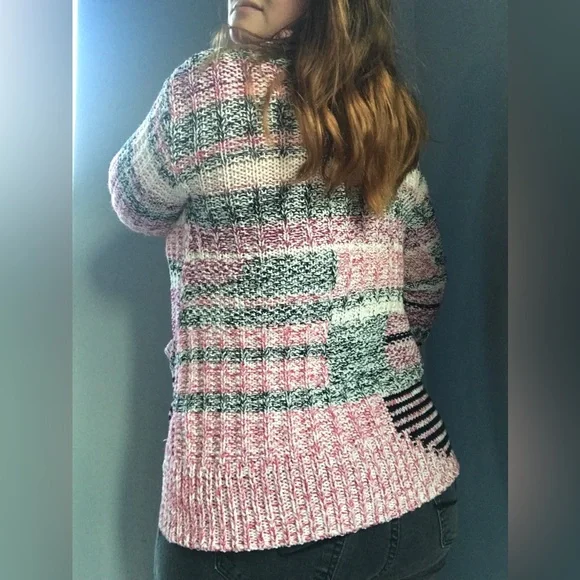 Anthropologie Sparrow Alma Turtleneck Sweater Pink Boho Cottagecore - Picture 5 of 9